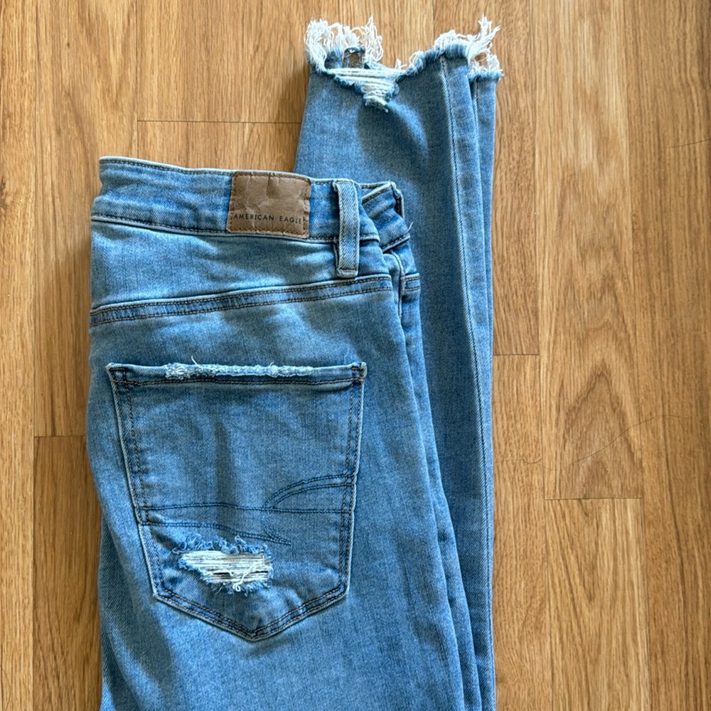 Light wash jeans